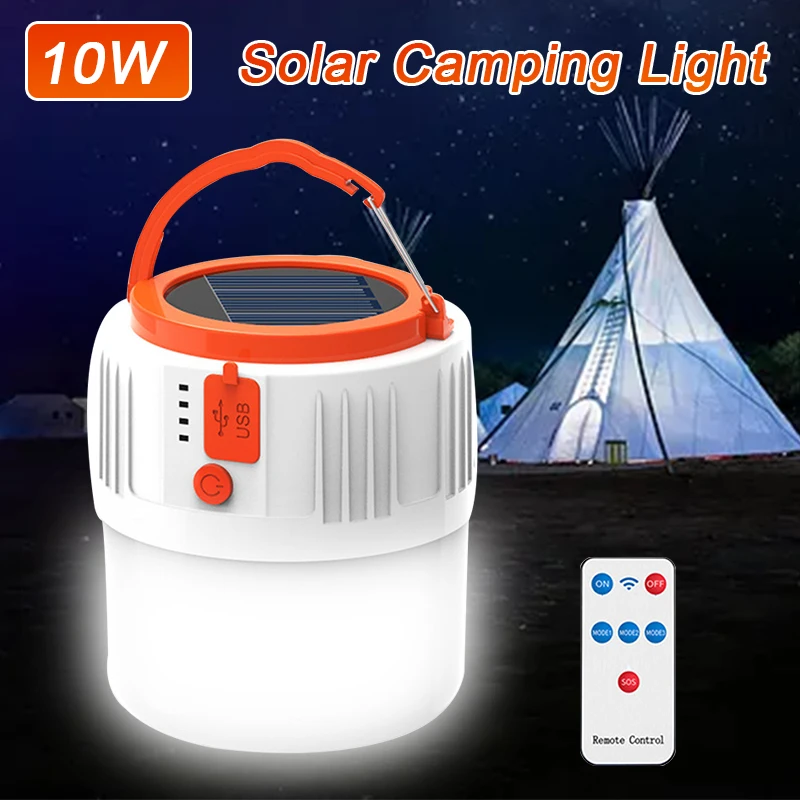 

Новейший светильник для кемпинга на солнечной батарее с USB-зарядкой, 5 передач, лампа для палатки, портативный фонарь, лампочка-вспышка для к...