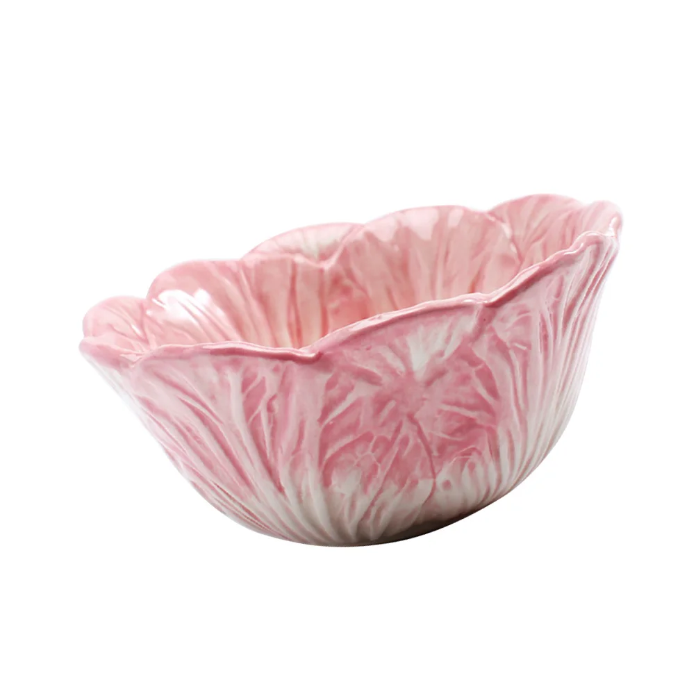 

1 pc Kids Bowl Chinese Cabbage Design Ceramic Cartoon Food Bowls for Fruit Salad