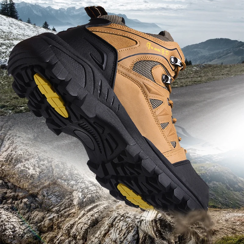 New Winter Boots Outdoor Men Hiking Shoes Sneakers Male Military Tactical Shoe Rainproof Combat  Unisex 2023 Buty Robocze Meskie