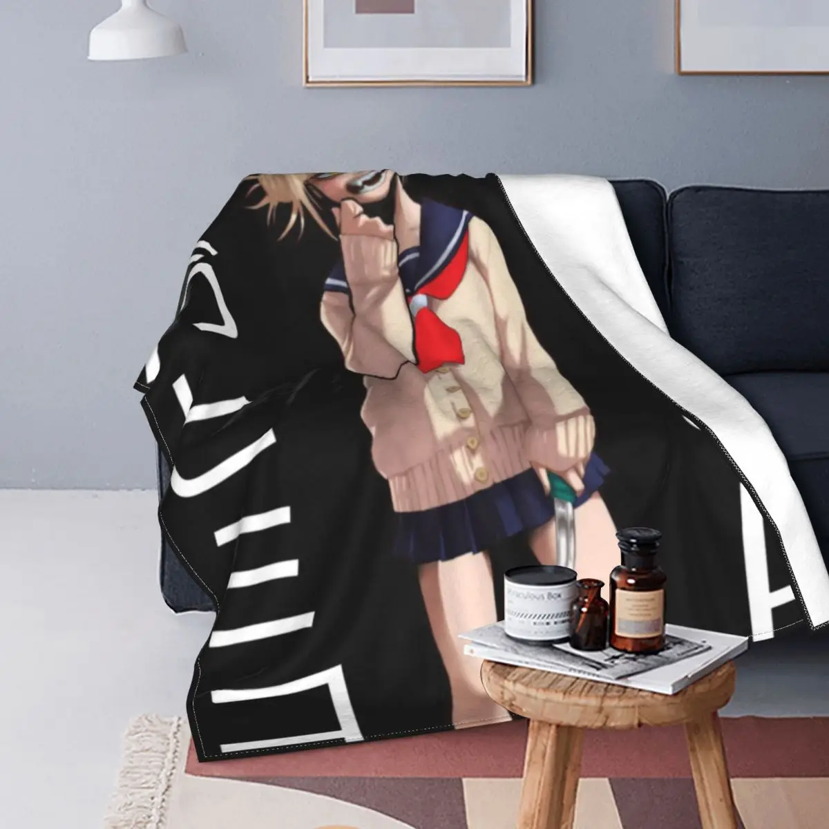 

Kawaii химико Тога одеяло теплое флисовое мягкое Фланелевое японское аниме Манга моя геройская Академия плед одеяло для спальни диван дома