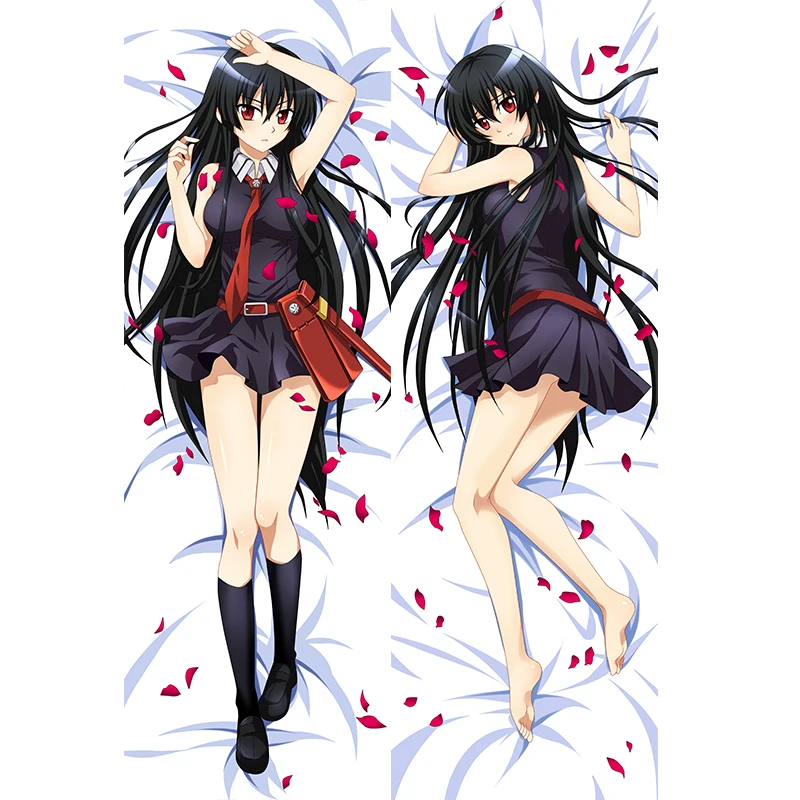 

Newly Design Anime Game Akame Ga Kill NIGHT RAI Pillow Covers Akame Esdeath Dakimakura Throw Cushion Double-sided Pillowcase
