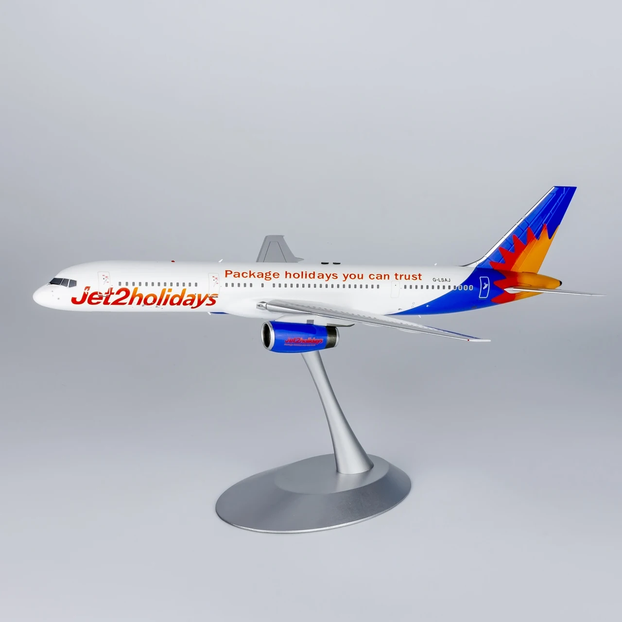 Коллекционный самолет из сплава подарок модель NG 1:200 Jet2 Holidays Boeing B757-200 литой под