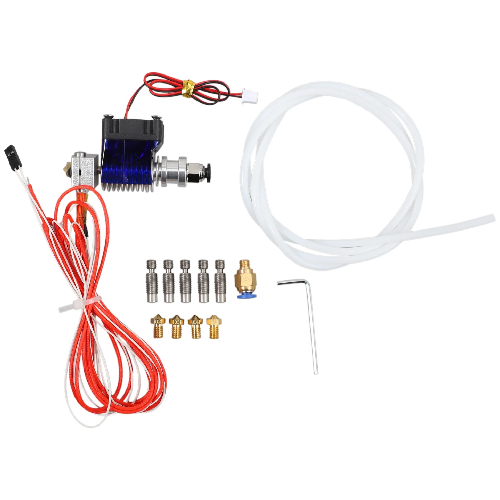 

J Style головка Hotend Полный комплект с 5 шт. печатной головки экструдера + 5 шт. насадок горловины для 3D принтеров E3D V6 Makerbot Reprap 24 В