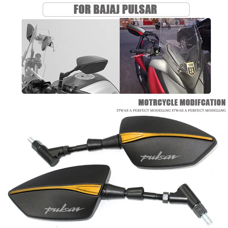 For Bajaj Pulsar 200 NS/200 RS/200 AS all year Strom Thread Left Right Rear Rearview Mirrors