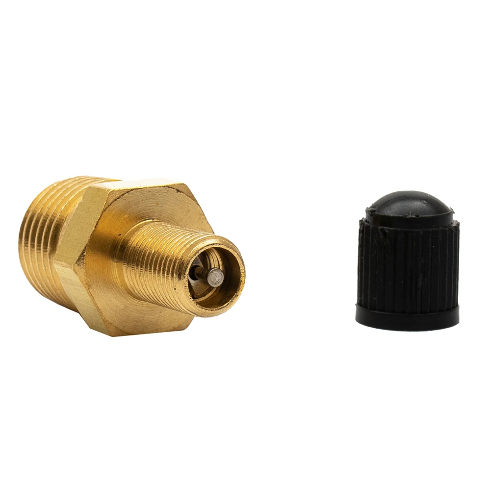 

1111New111 1/4 Inch111 NPT Solid Nickel Plated Brass Air Compressor Tank Fill Valve With Installed Core And Black Plastic Cap