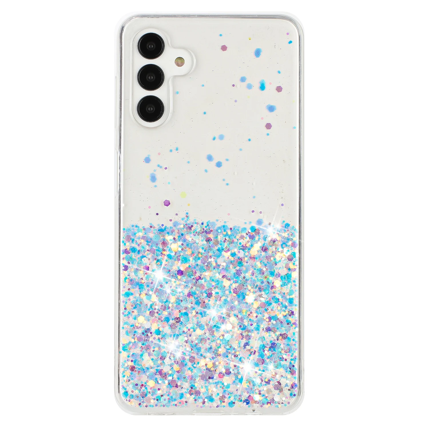 Противоударный светящийся Прозрачный блестящий чехол для Samsung Galaxy A54 A55 A35 A05S A15 A14