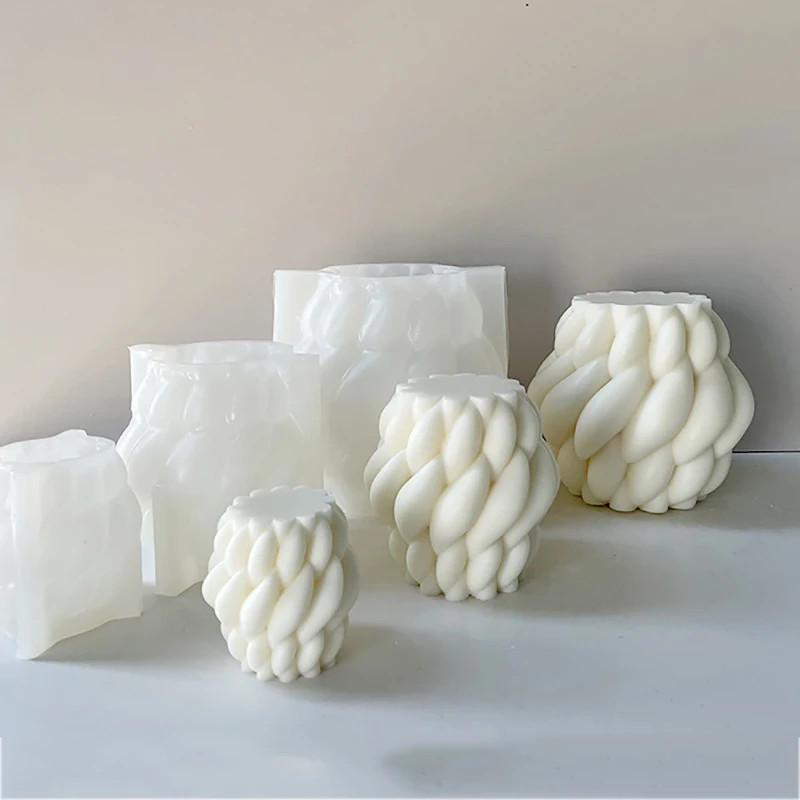 

3D Rotating Raindrop Silicone Candle Mold DIY Handmade Soap Gypsum Clay Resin Crafts Making Mould Home Decoration Ornaments