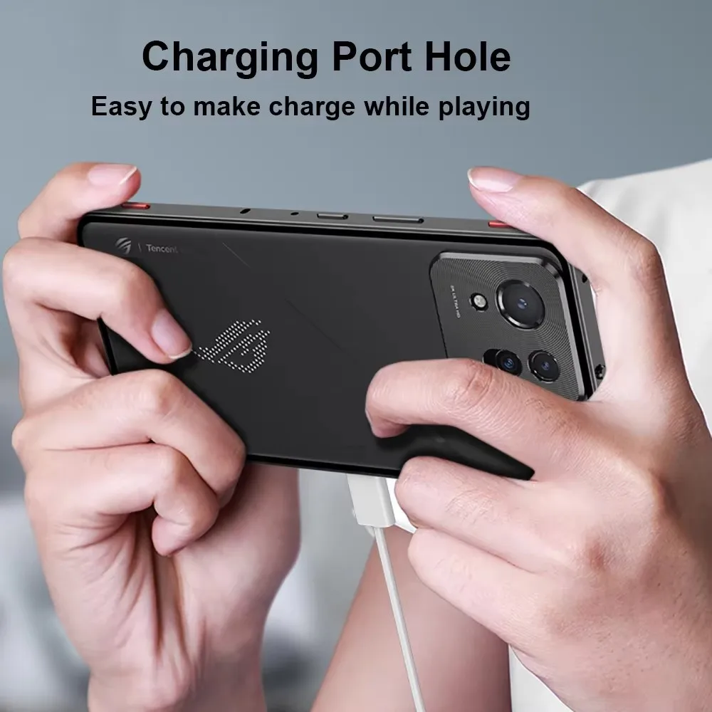 Рамка из алюминиевого сплава акриловая задняя крышка для Asus ROG Phone 8 Pro Rog