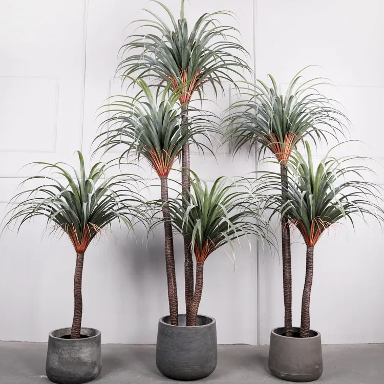 Большое искусственное дерево обезьяны железная зелень растение в горшке