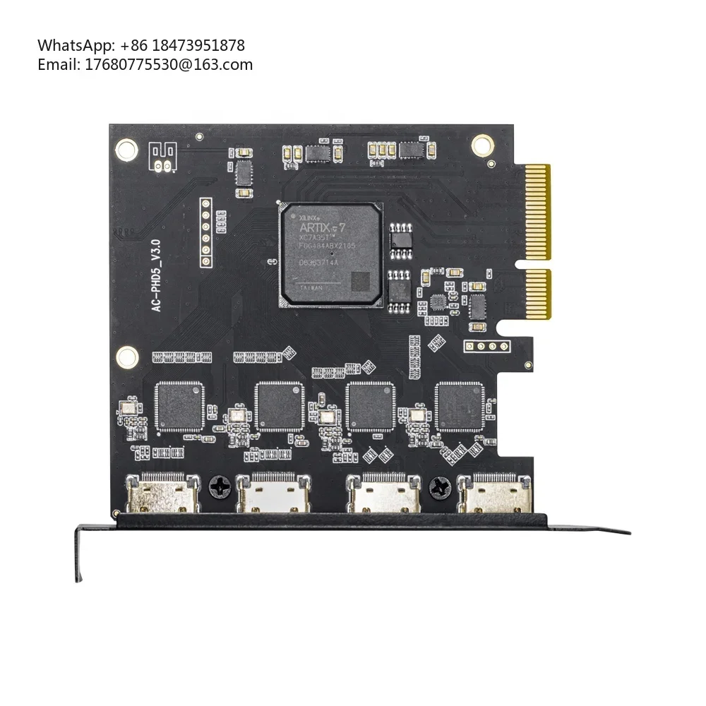 UC3540H Игра 1080p60 Vmix OBS Потоковая передача Win10 Linux 4-канальная карта видеозахвата HDMI PCIe
