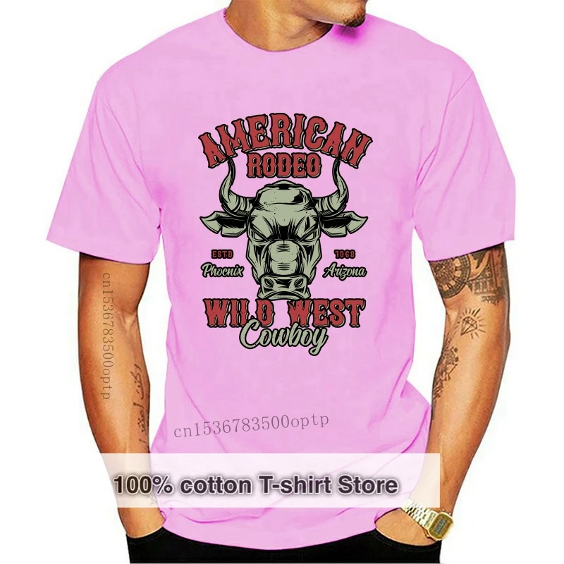 

New Wild Bull - American Rodeo - Wild West Cowboy | Men's T-Shirt