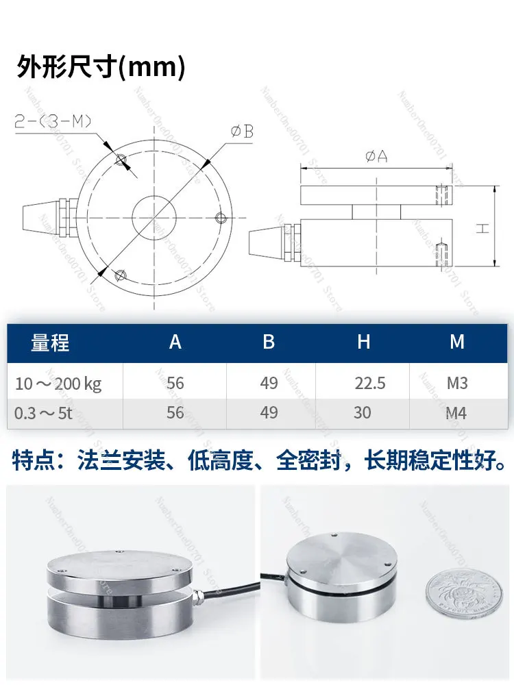 Датчик силы плоского плёночного типа JHBM-H1 платформа для взвешивания веса с