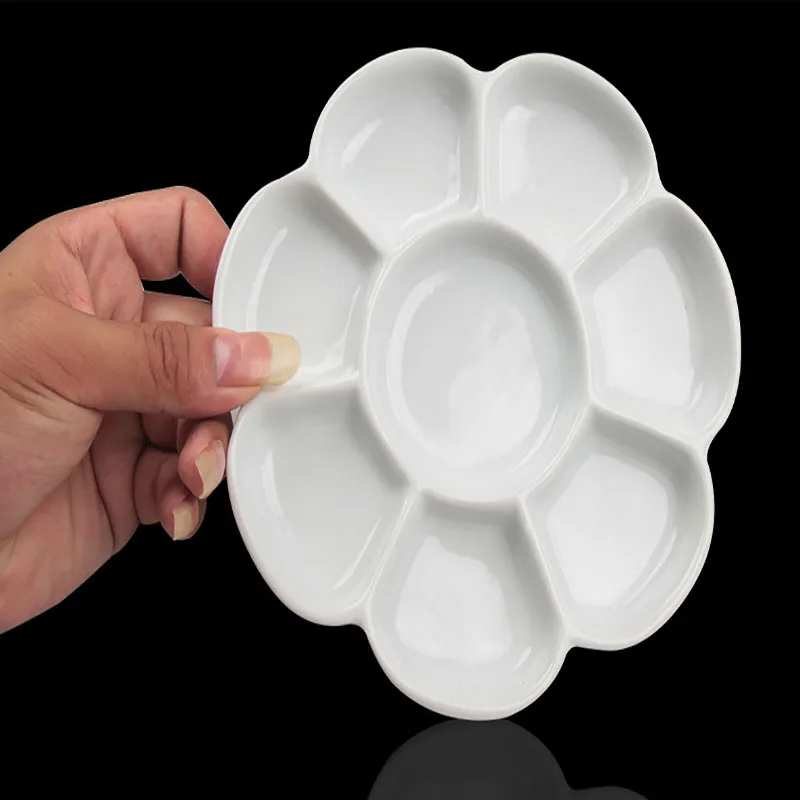 Керамическая палитра Цзиндэчжэнь цветущий пигмент сливы фотография и