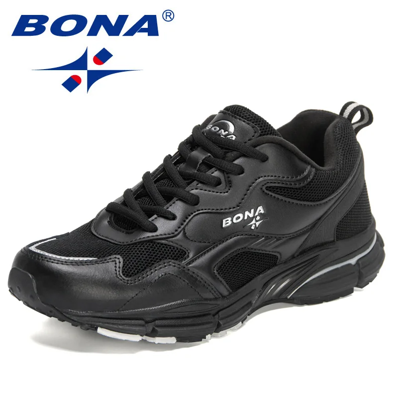 

BONA 2022 New Designers Running Shoes Men Sports Shoes Jogging Mesh Breathable Trainers Man Walking Footwear Zapatillas Hombre