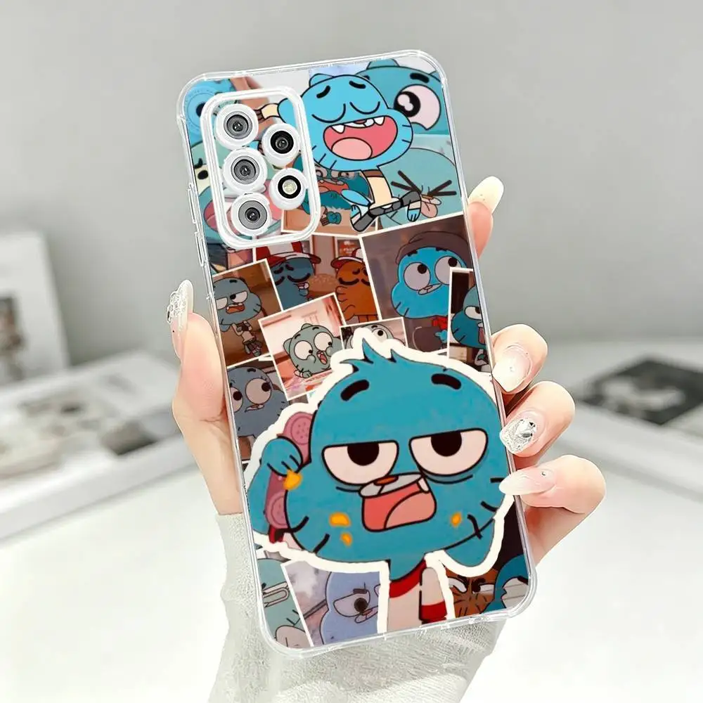 Фото Прекрасный прозрачный мягкий силиконовый чехол G-Gumball W-Watterson для Samsung S25 S24 S23 S22 S21 Plus №4