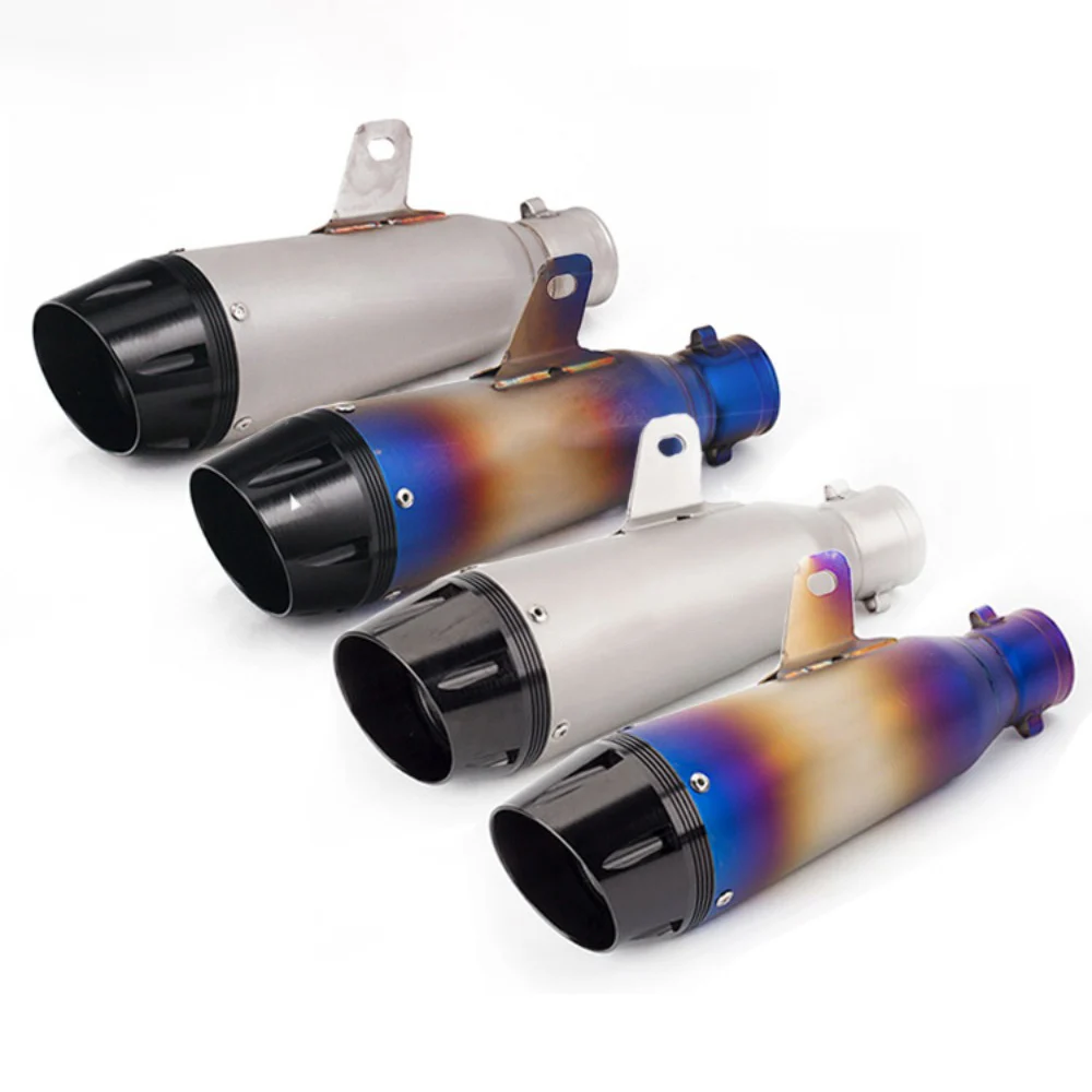 

Motorcycle Exhaust Muffler Stainless Steel ID:51mm Length 330mm Exhaust Pipe FOR KAWASAKI NINJA ZX6R NINJA 125 NINJA 300 DIO 125