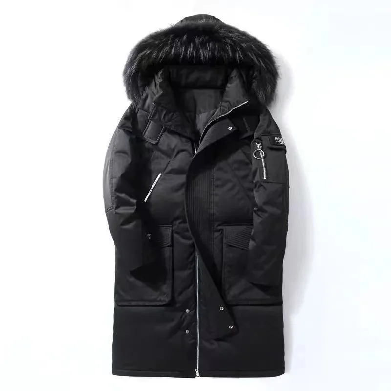 2022 New Long Down Jacket Trend Men's Couples Thick Coat Long Down Jacket Down Jacket  Canada Goose Jacket