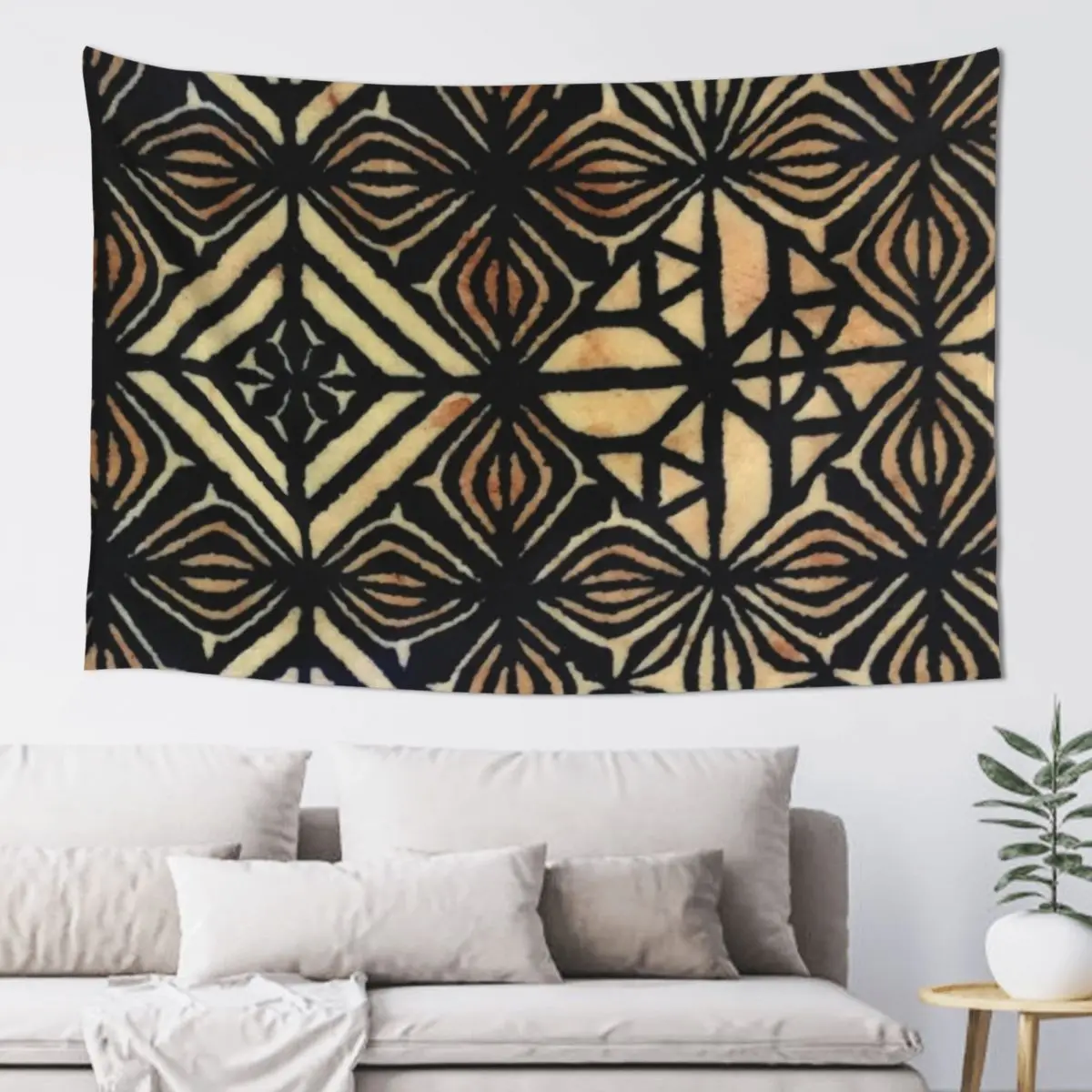 Полинезийский гобелен из полиэстера