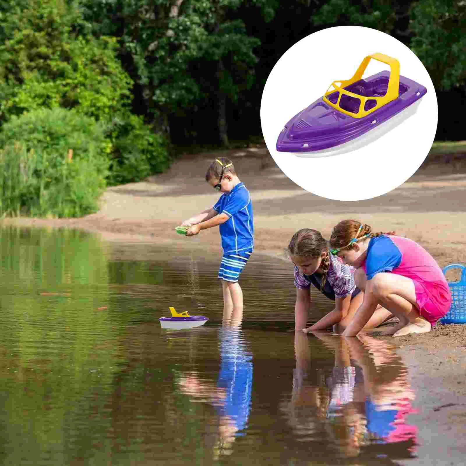 

Toys Toy Boat Bath Poolboats Kidsbathtub Beach Baby Water Floating Toddler Race Showerwind Sailing Table Remote Babies Control