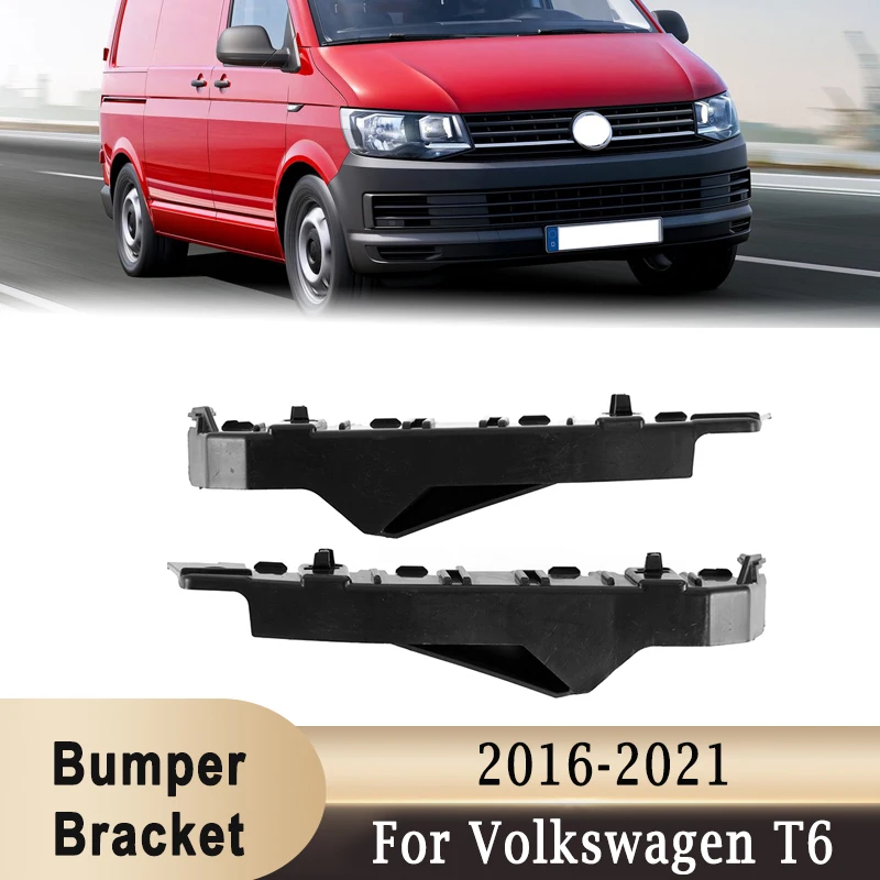 

2Pcs Front Bumper Bracket Mounting ABS Support Holder for Volkswagen VW Transporter T6 2016-2021 7E0807183B 7E0807184B
