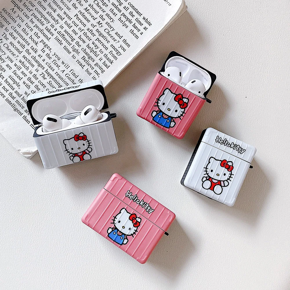 

Cartoon Kitty Cat Pink White AirPods 3 Case Apple AirPods 2 Case Cover AirPods Pro Case IPhone Earphone Accessories