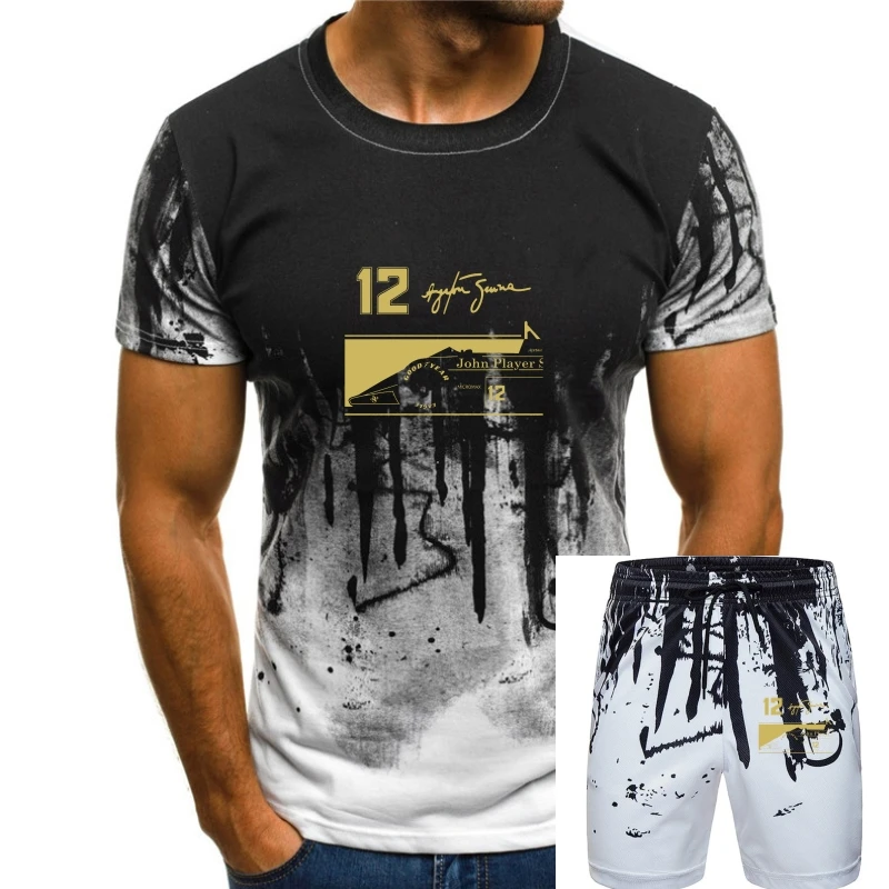 

2020 New Fashion Casual Men T Shirt Novelty O-Neck Tops Ayrton Senna Jps Tribute T-Shirt 12 Signature Bulk T Shirts Top Tee