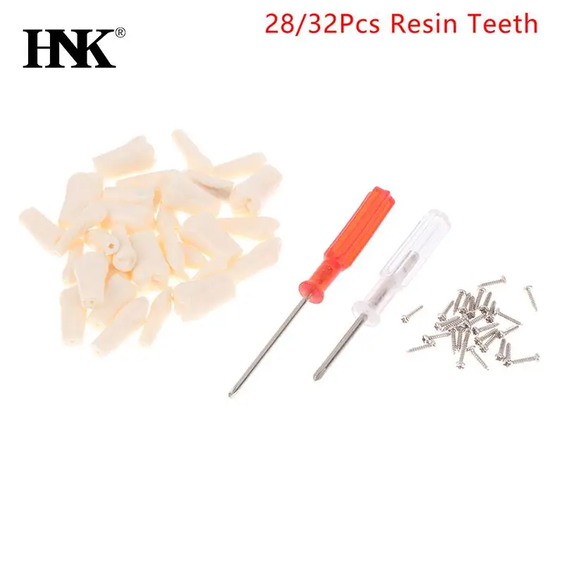 

28/32 шт. стоматологические полимерные зубья Dentisit Lab, модель зубцов типоне, съемный винт, фиксированные зубы, стоматологический эндододонтик, ...