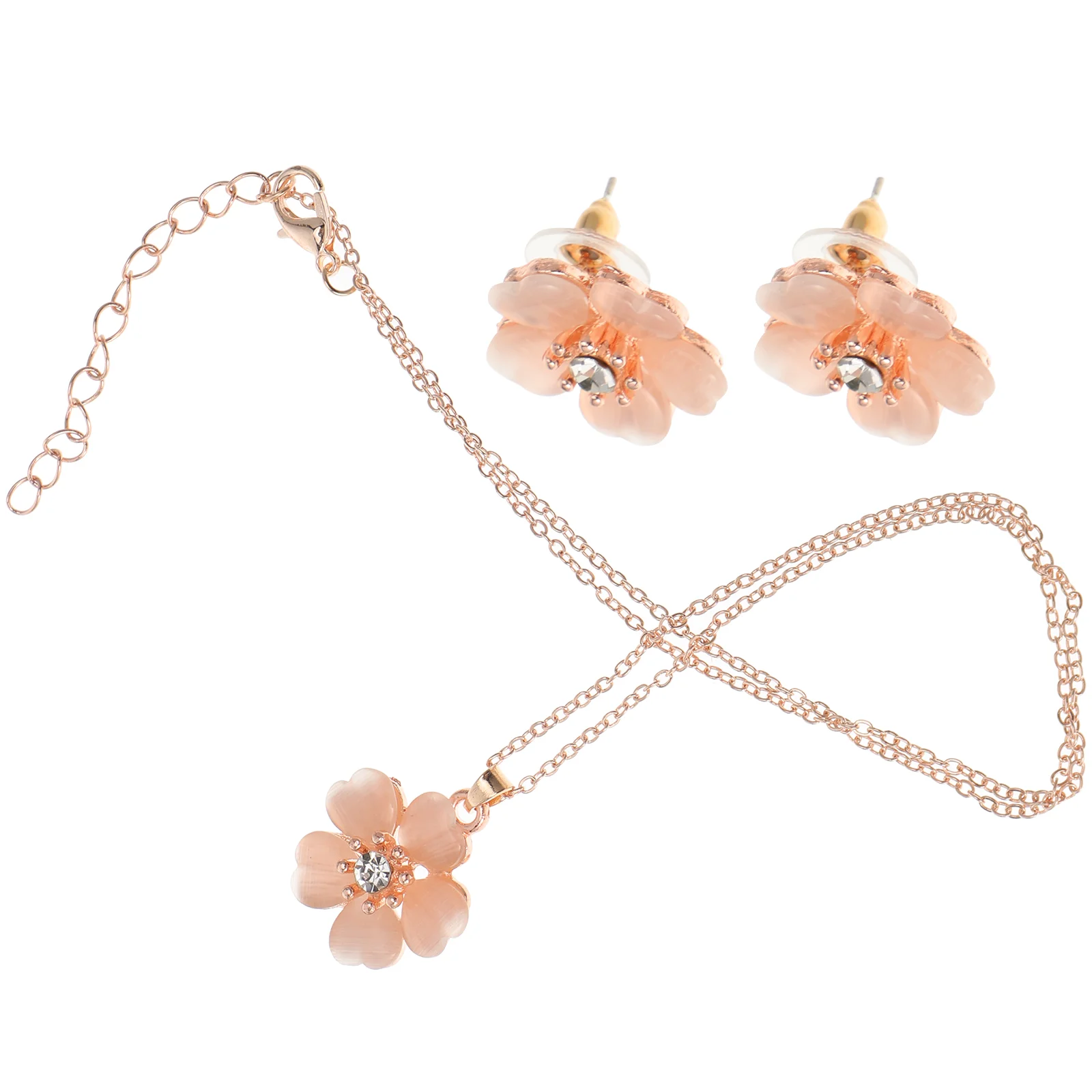 Ожерелье серьги-гвоздики стиль вишни элегантные серьги для женщин и девочек