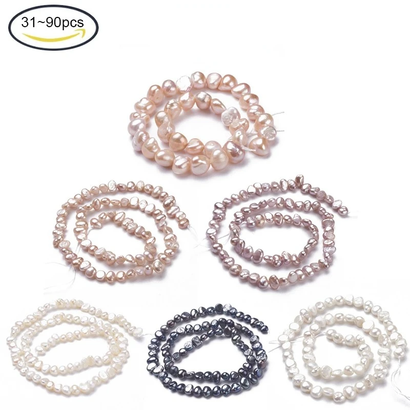 

62PCS/strand Freshwater Pearl Beads 6~9 X 5~6 X 3~5mm