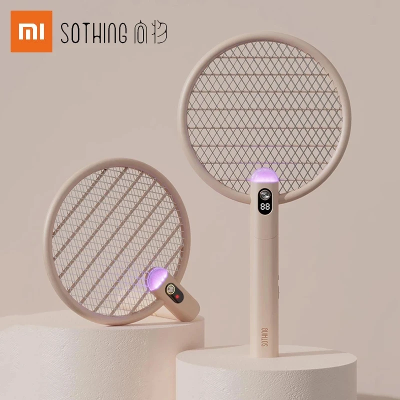 

Xiaomi Sothing Electric Mosquito Swatter Portable USB Charging Collapsible Fly Mosquito Zapper Swatter Killer For Home Outdoor