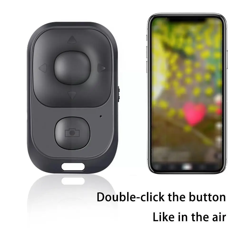 

Беспроводной мини-пульт дистанционного управления для селфи с Bluetooth-совместимая Кнопка высвобождения страниц женский самоспуск вращающаяся камера H4p9