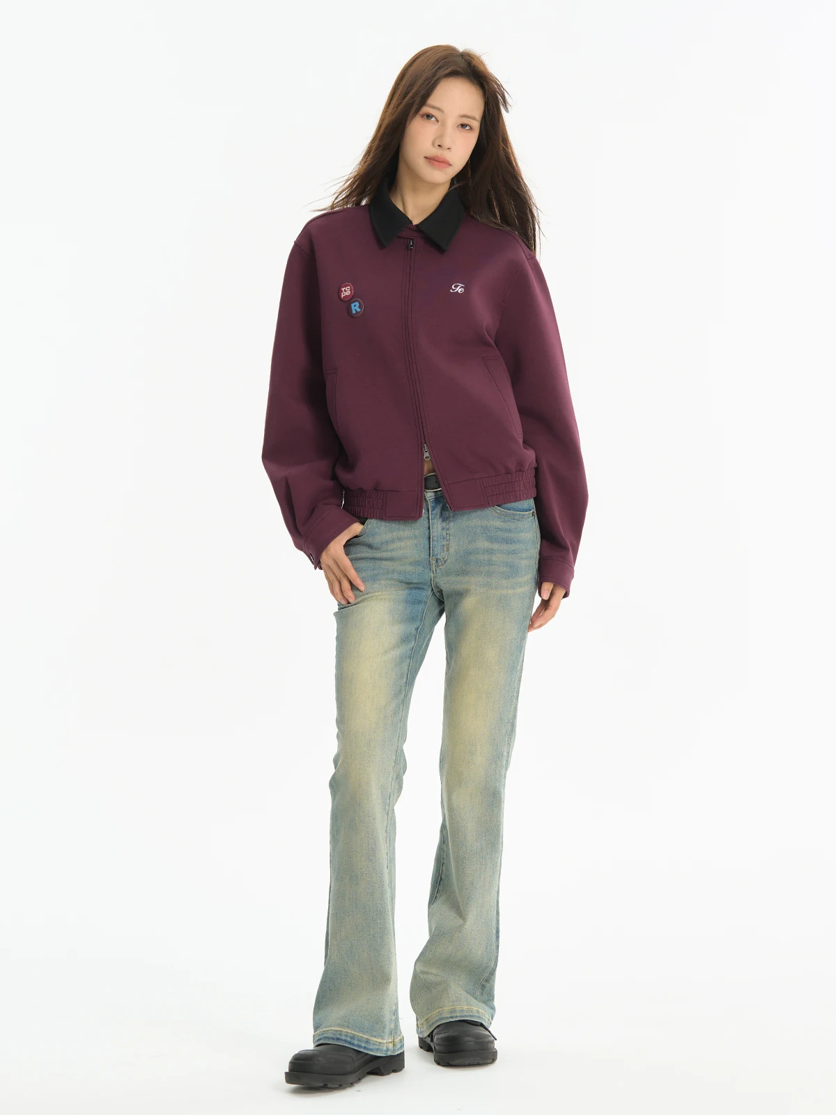 Куртка на молнии с вышивкой Tcpe