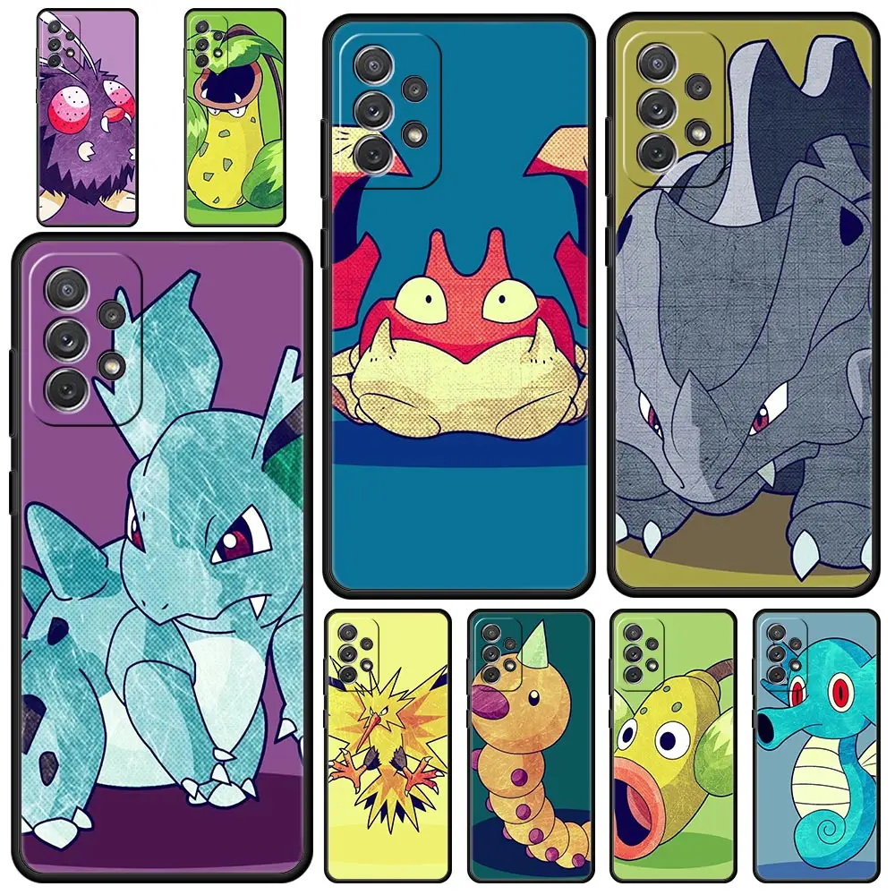 

Pokemon Cartoon Cute For Samsung Galaxy A51 A71 A41 A31 A21S A11 A01 A03S A12 A32 A52 A13 5G M31 M22 A72 Soft Cover Phone Case