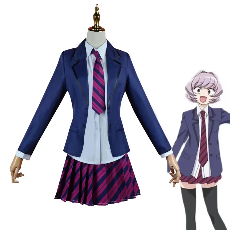 Костюм для косплея Komi Can't Communicate Shoko Osana Najimi рубашка с галстуком короткий парик