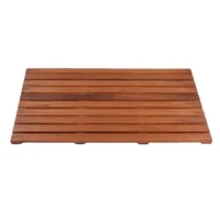 teak wood products decorative bathroom practical non slip mat