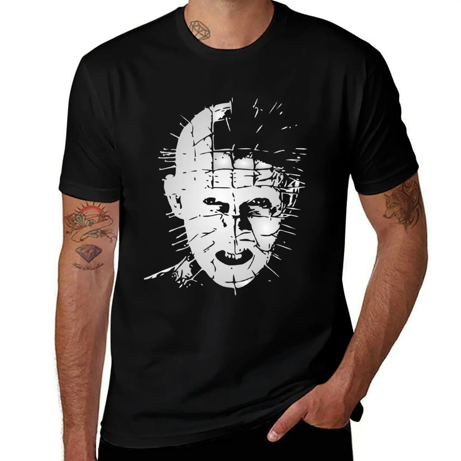 Фото Мужская хлопковая рубашка Hellraiser, брендовая мужская футболка 1987, 100% роскошная футболка, хлопковая рубашка, футболка №1