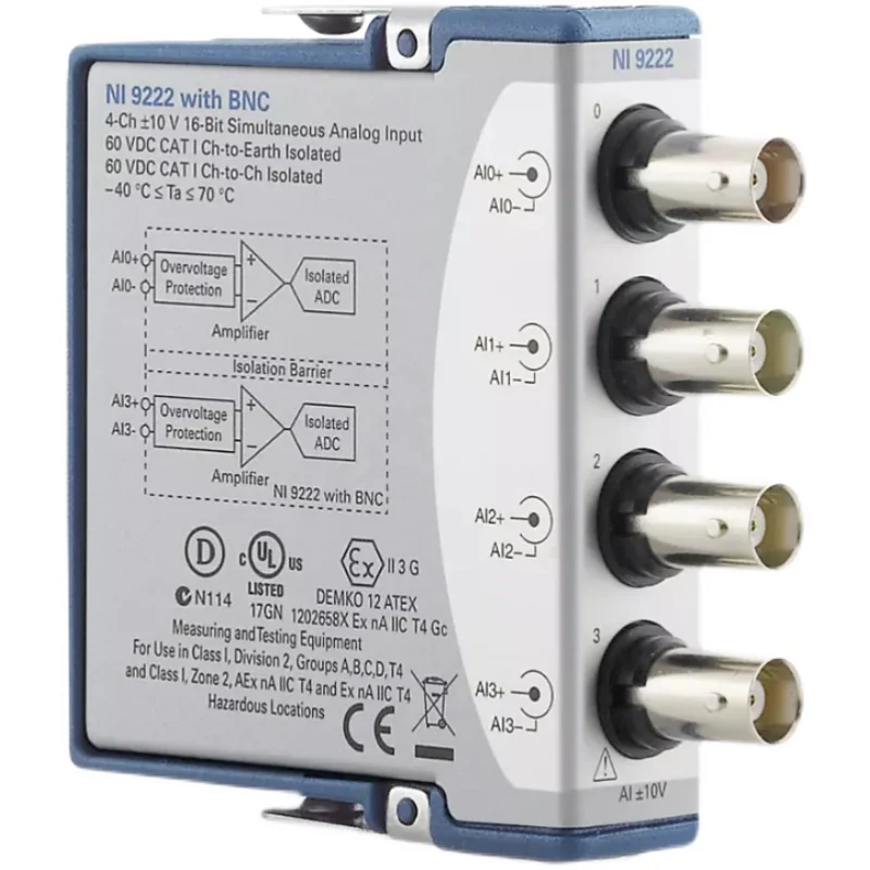 В наличии Новый Модуль входного напряжения NI 9222-01 полностью протестирован