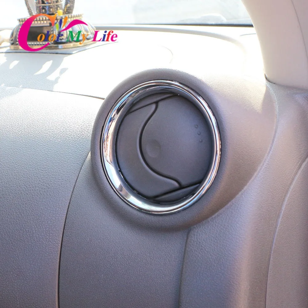 

Для Nissan Versa Almera латио 2012 2013 2014 2015 2016 2017 хром A/C крышка с вентиляционным отверстием отделка стикер аксессуар для стайлинга автомобиля