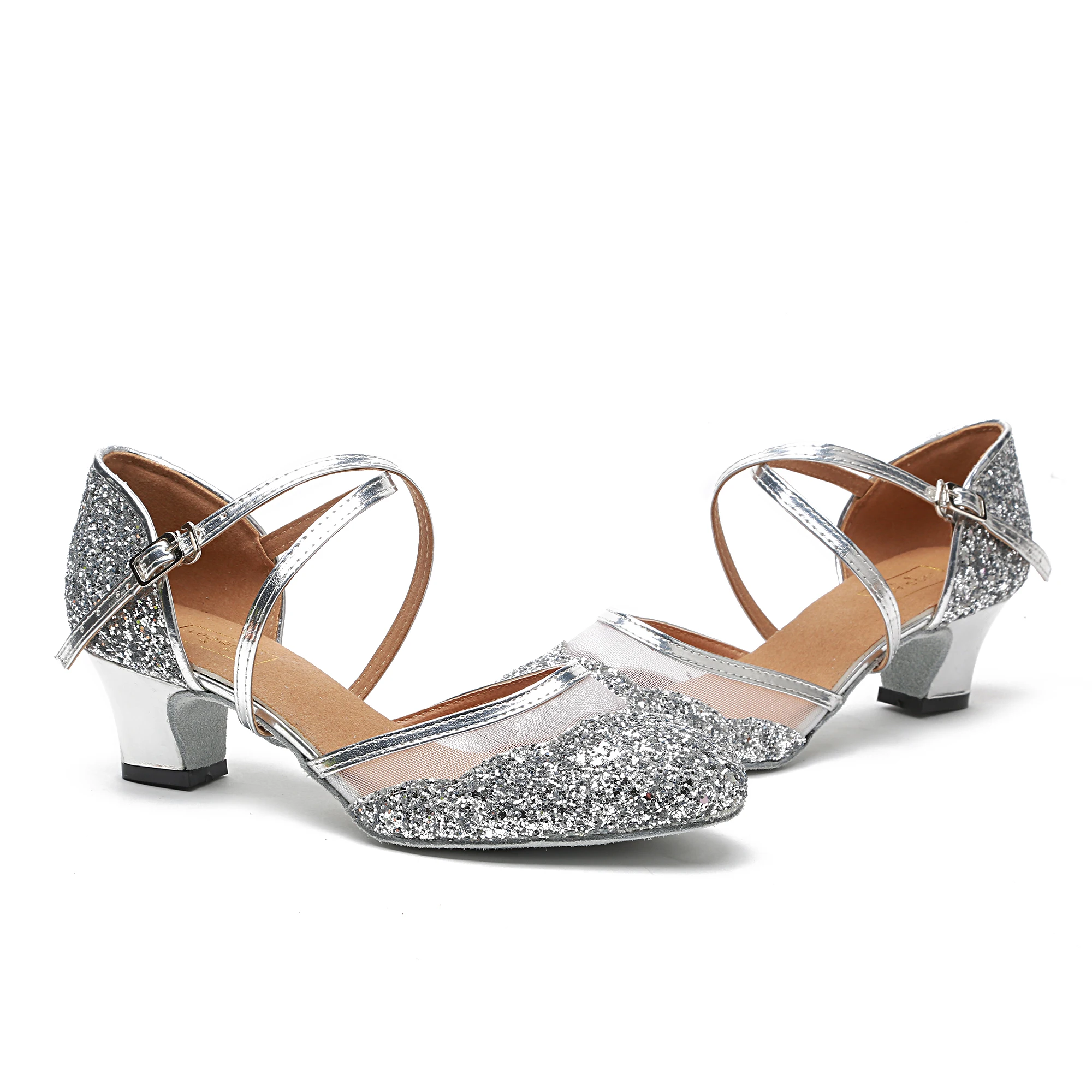 Danc Shoe for Woman Latin Dance Shoes For Women Salsa Dancing Shoes Women's Ballroom Dance Sandal High Heels Customize Height