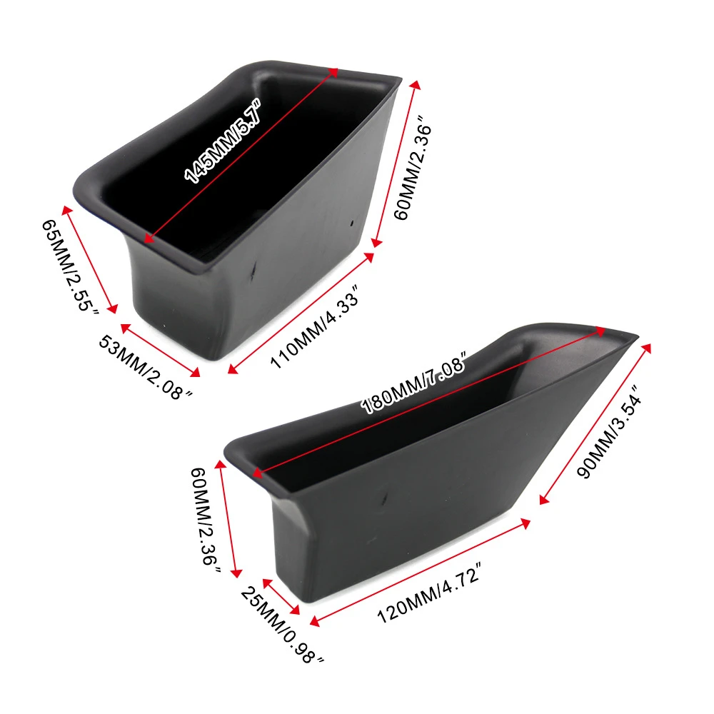 Боковой ящик для хранения на дверь автомобиля с аксессуарами Porsche Macan 2015-2020 черный