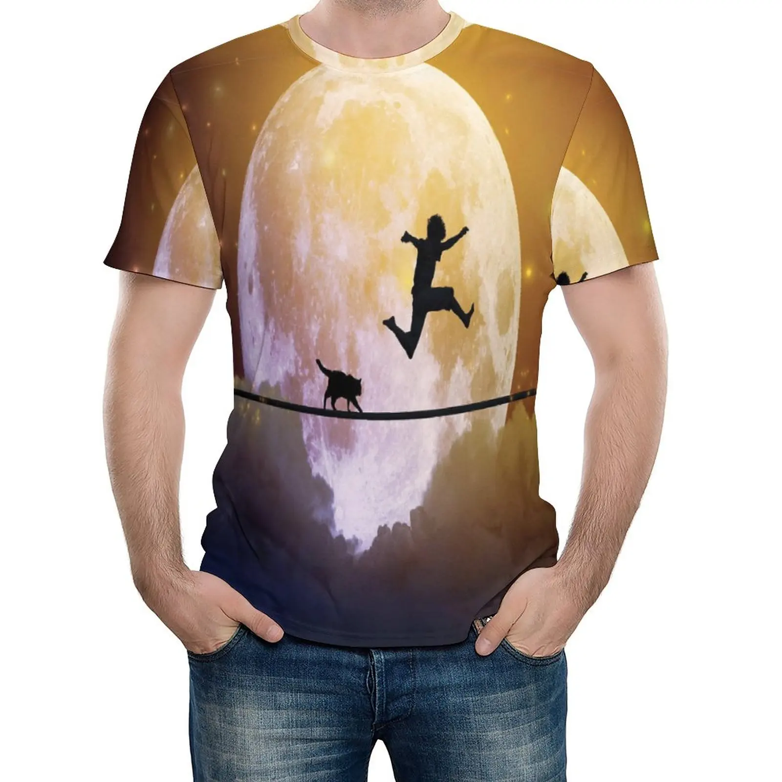 

Funny Graphic Twin Cream Black-02 Top Tee top Quality Travel Eur Size