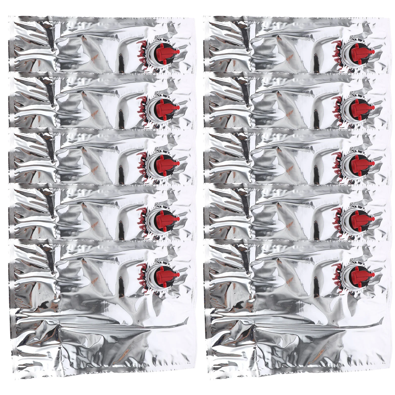 

Drinkwine Pouchesplastic Beverageflask Dispenserdisposable Sealing Coolers Bottle Refill Ice Container Replacement Smoothie Red