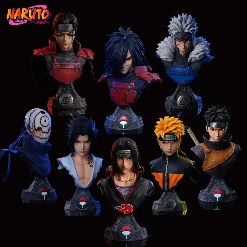 

Фигурки аниме Наруто из коллекции бюста, ПВХ экшн-фигурки Zumaki Naruto Madara Obito Shisui Sasuke Hashirama, милый подарок