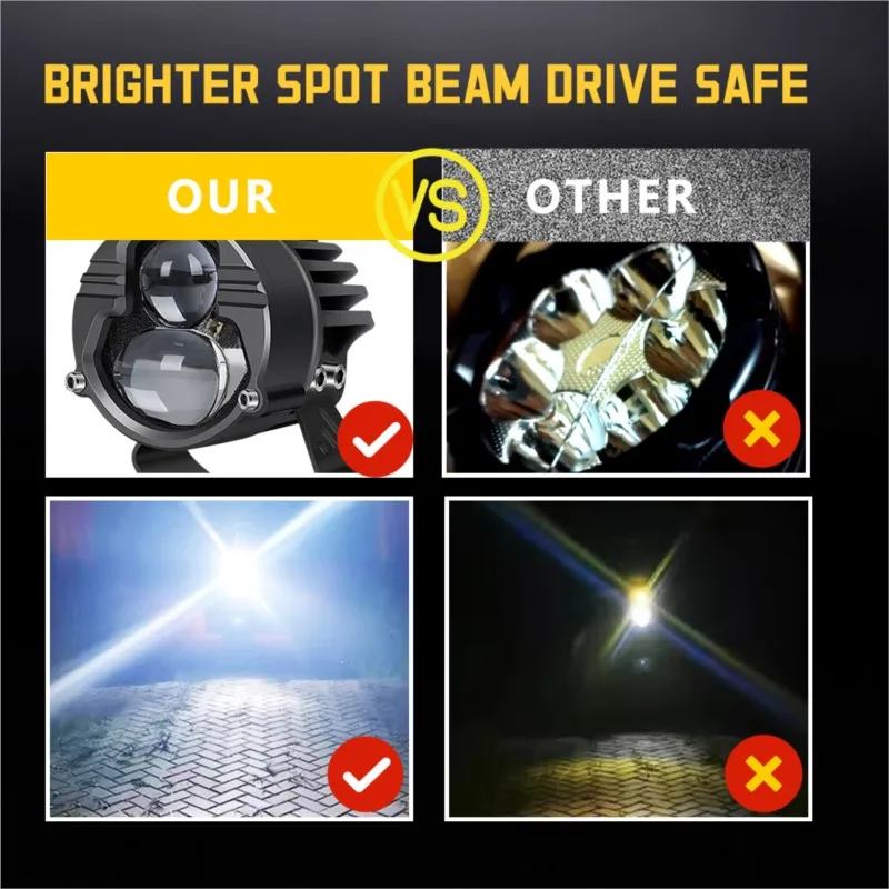 Дополнительная Светодиодная рабочая лампа комбинированный луч противотуманные