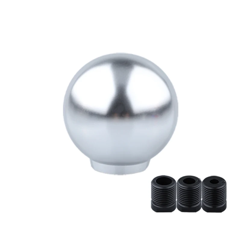 

Новая алюминиевая круглая ручка переключения передач с шариком для большинства автомобилей, ручная передача, запчасти для интерьера автомобиля