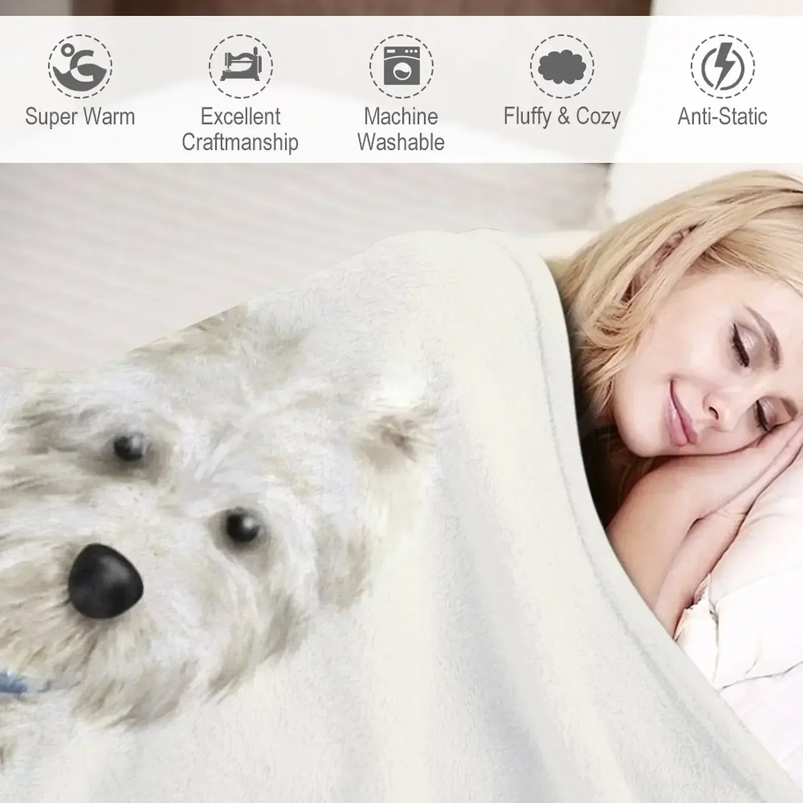 Pawfect Westie плюшевый плед