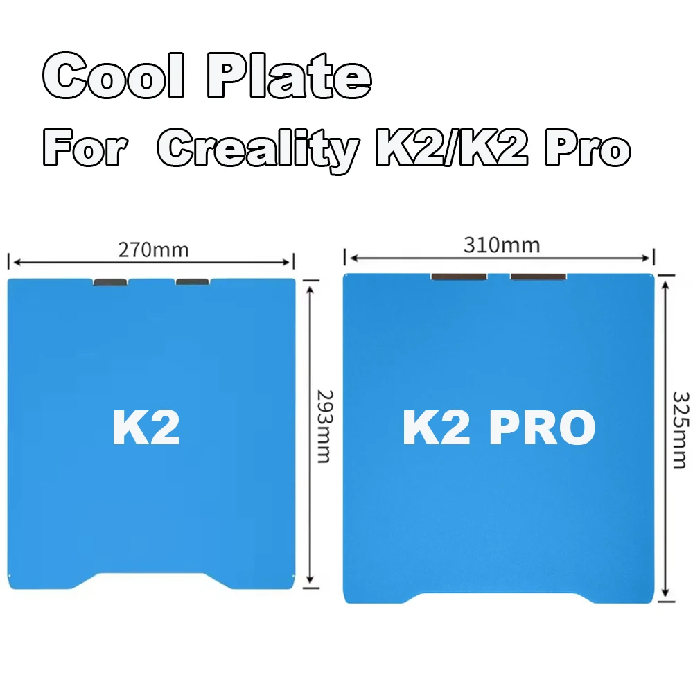 Фото Двусторонняя пружинная стальная листовая крутая пластина для Creality K2 K2 Pro, детали 3D-принтера Hotbed PEI PEY PEO PET, сборная пластина для K2 Pro №2