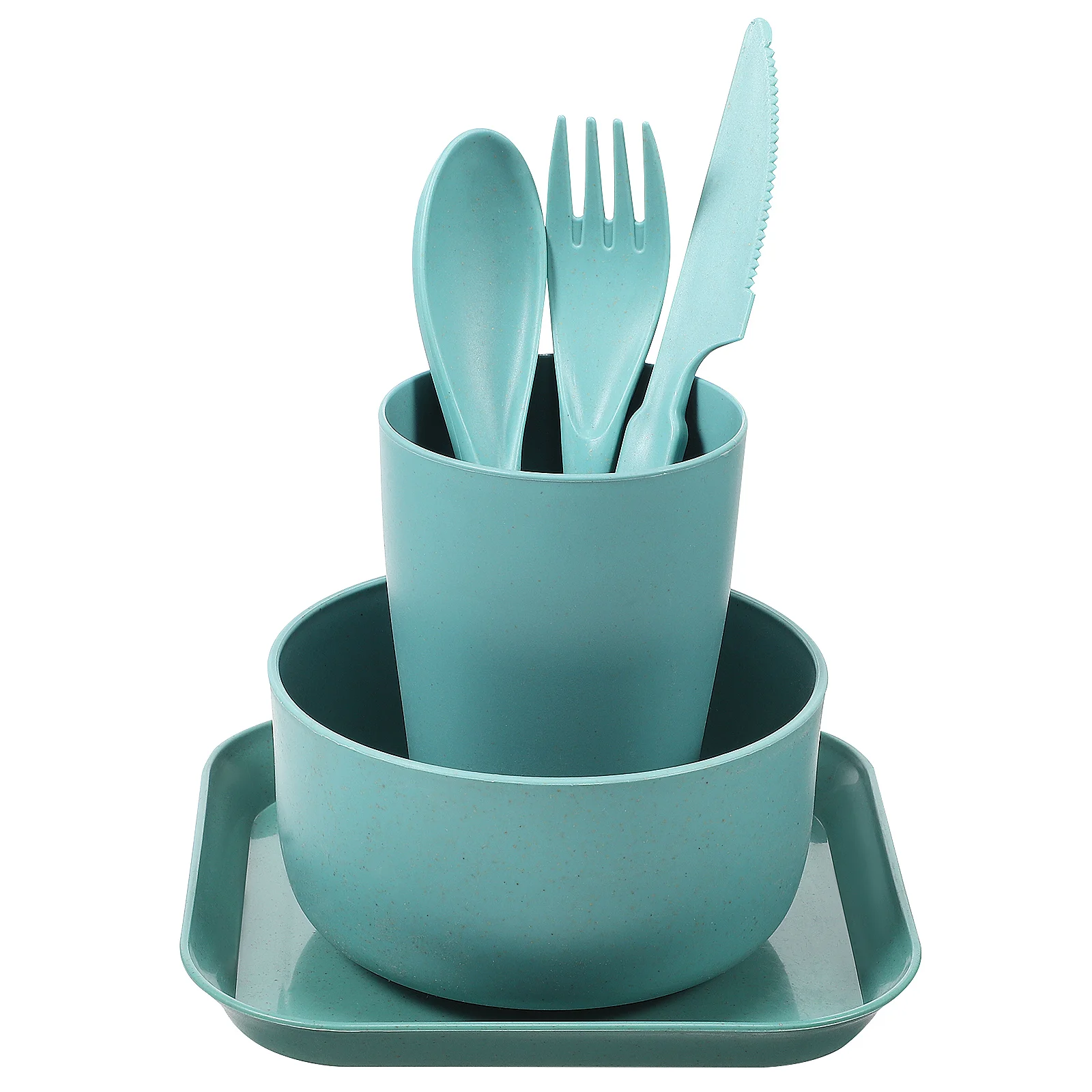 

1 Set Tableware Set Unbreakable Dinnerware Kitchen Cutlery Set