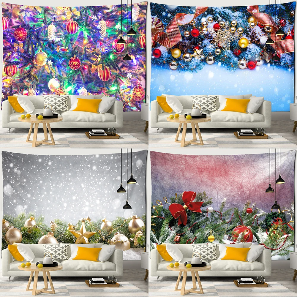 

Merry Christmas Home Decoration Art Tapestry Home Living Room Bedroom Wall Decoration Wall Hanging Background Fabric Tapestry