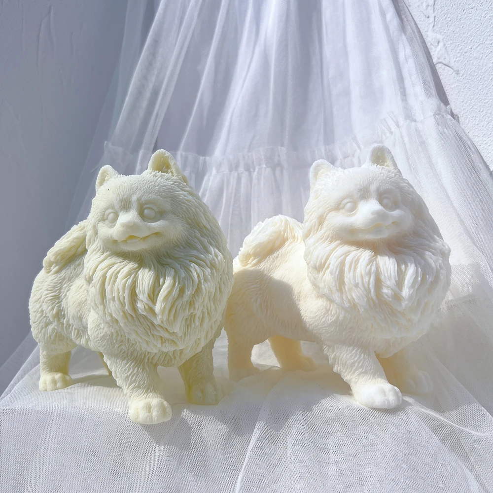 Помаранский щенок фотоформа животные щенки соевый воск Силиконовая Форма Собака